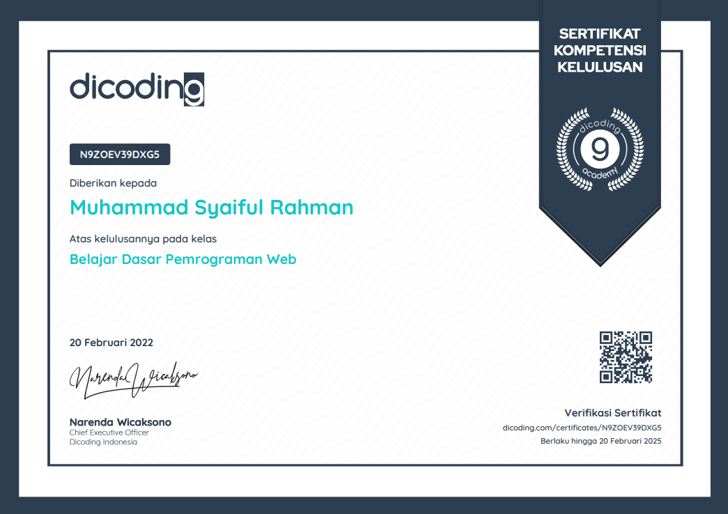 Dicoding Basic Web Programming