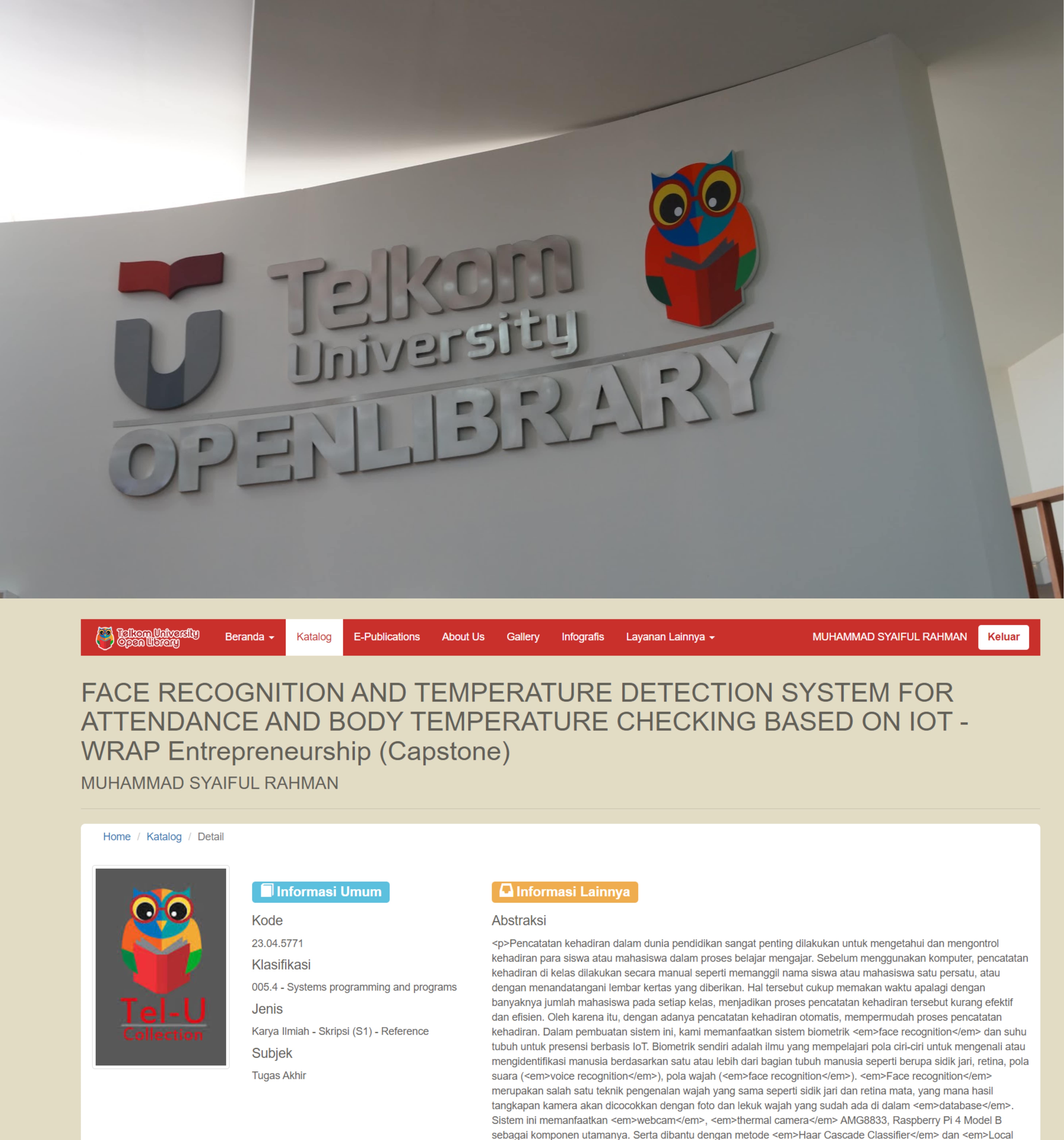 Open Library Telkom University